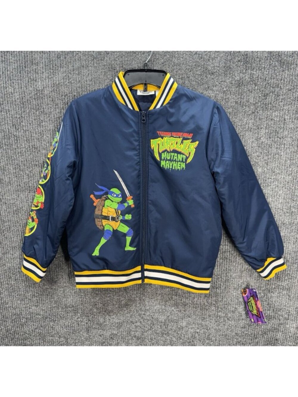 Teenage Mutant Ninja Turtles Jacket Boys Kids 10/12 Mutant Mayhem TMNT Bomber